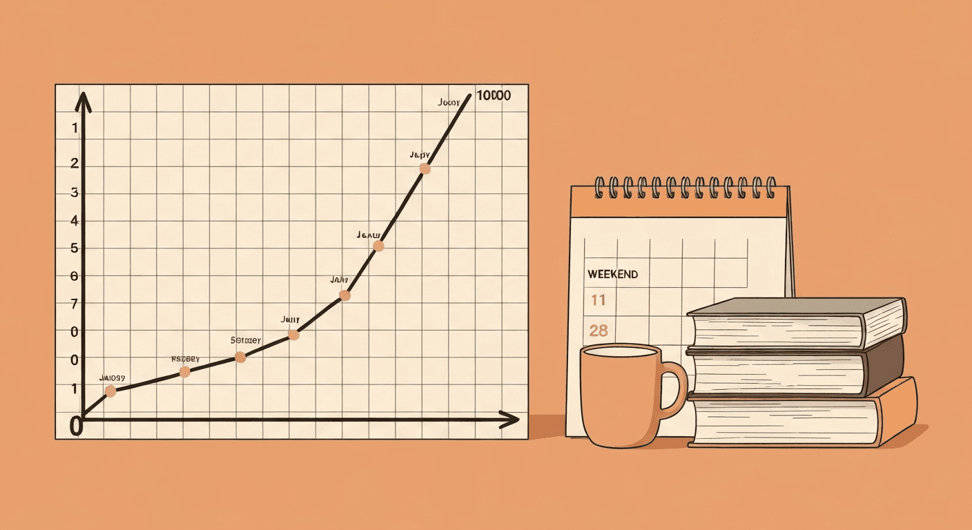 AI side hustle from GBP 0 to GBP 1k MRR in the UK in 2026: a month-by-month playbook for the 9-to-5 indie hacker