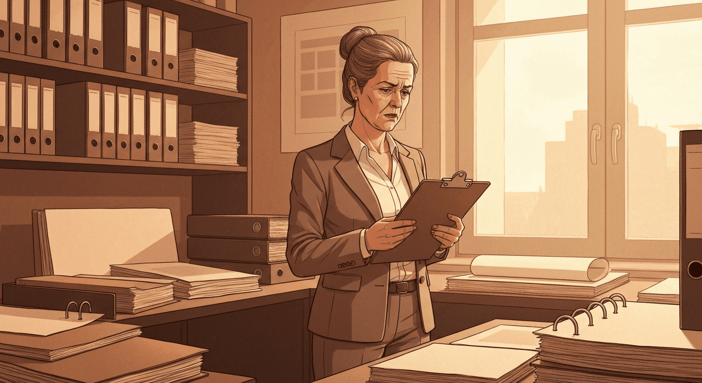 Illustration for 550 inspectors, unlimited fines, no template. The Fair Work Agency just made record-keeping a criminal offence.