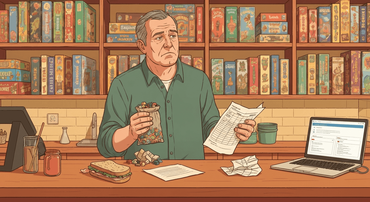 Illustration for UK Board Game Café Operating System